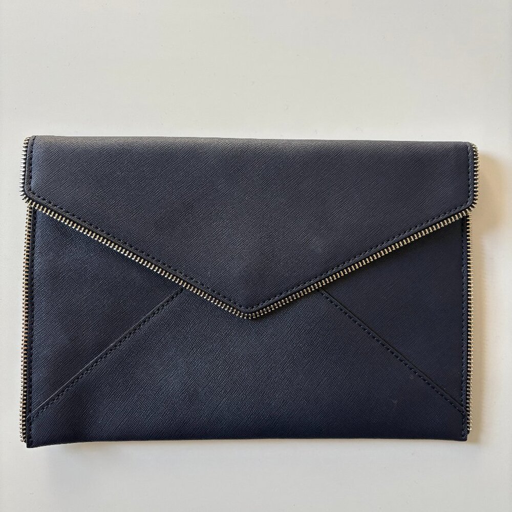 Rebecca Minkoff Zippered Clutch in Navy